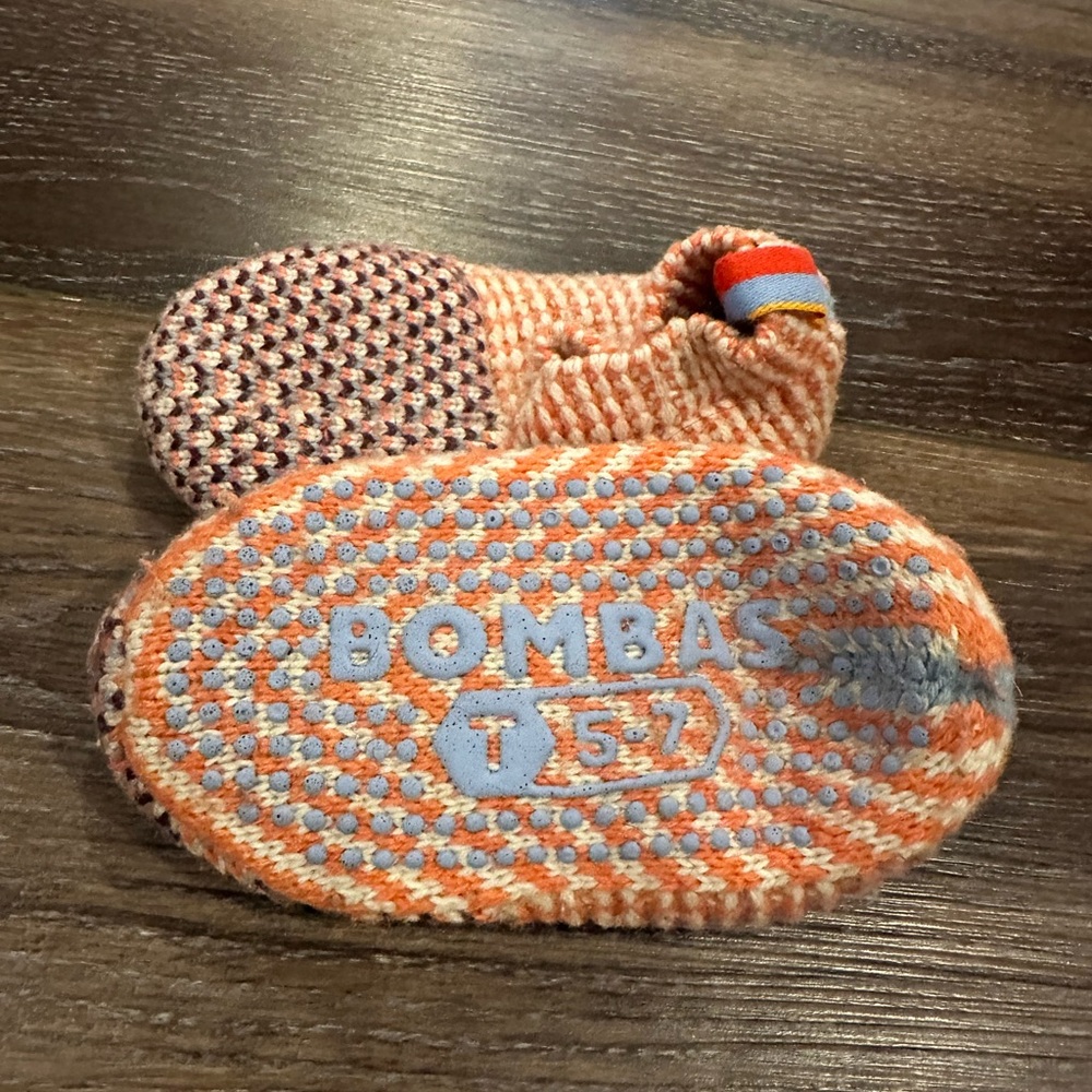 Bombas Kids' Gripper Slipper Socks Size Toddler 5-7